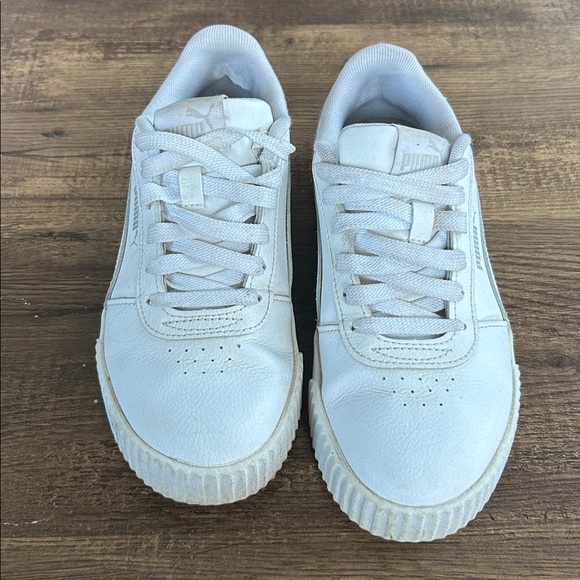 Puma Classic White Leather Sneakers - Picture 1 of 4
